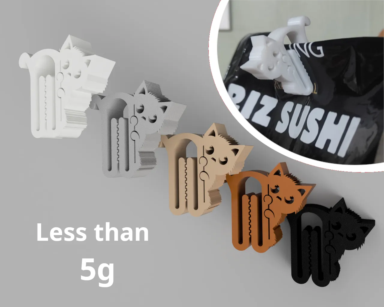 Süsser Katzen-Verschlussclip für Beutel & Verpackungen - image9 Süsser Katzen-Verschlussclip für Beutel & Verpackungen – Bild 9