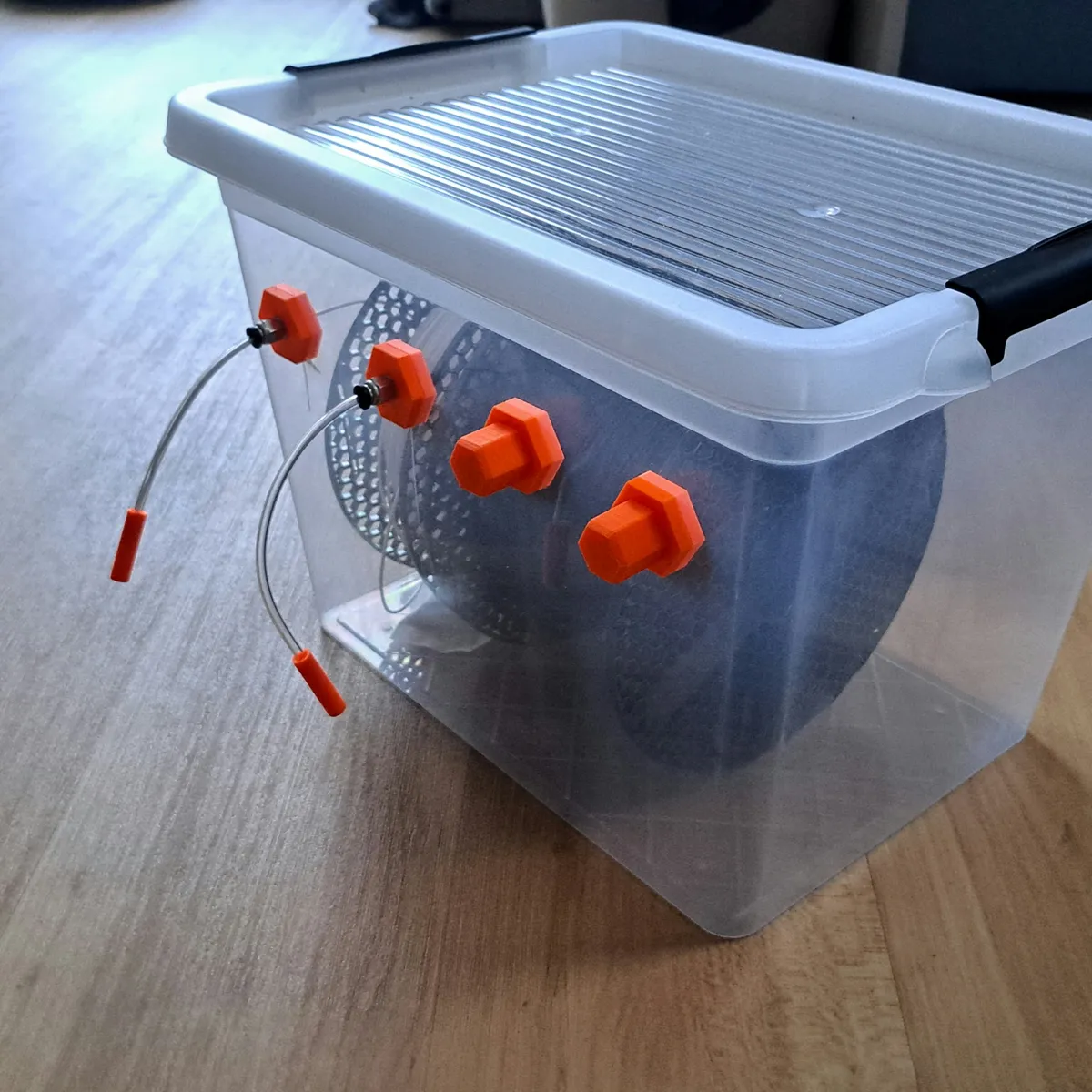 Drybox-Gehäusedurchführung mit M10-PTFE-Gewinde