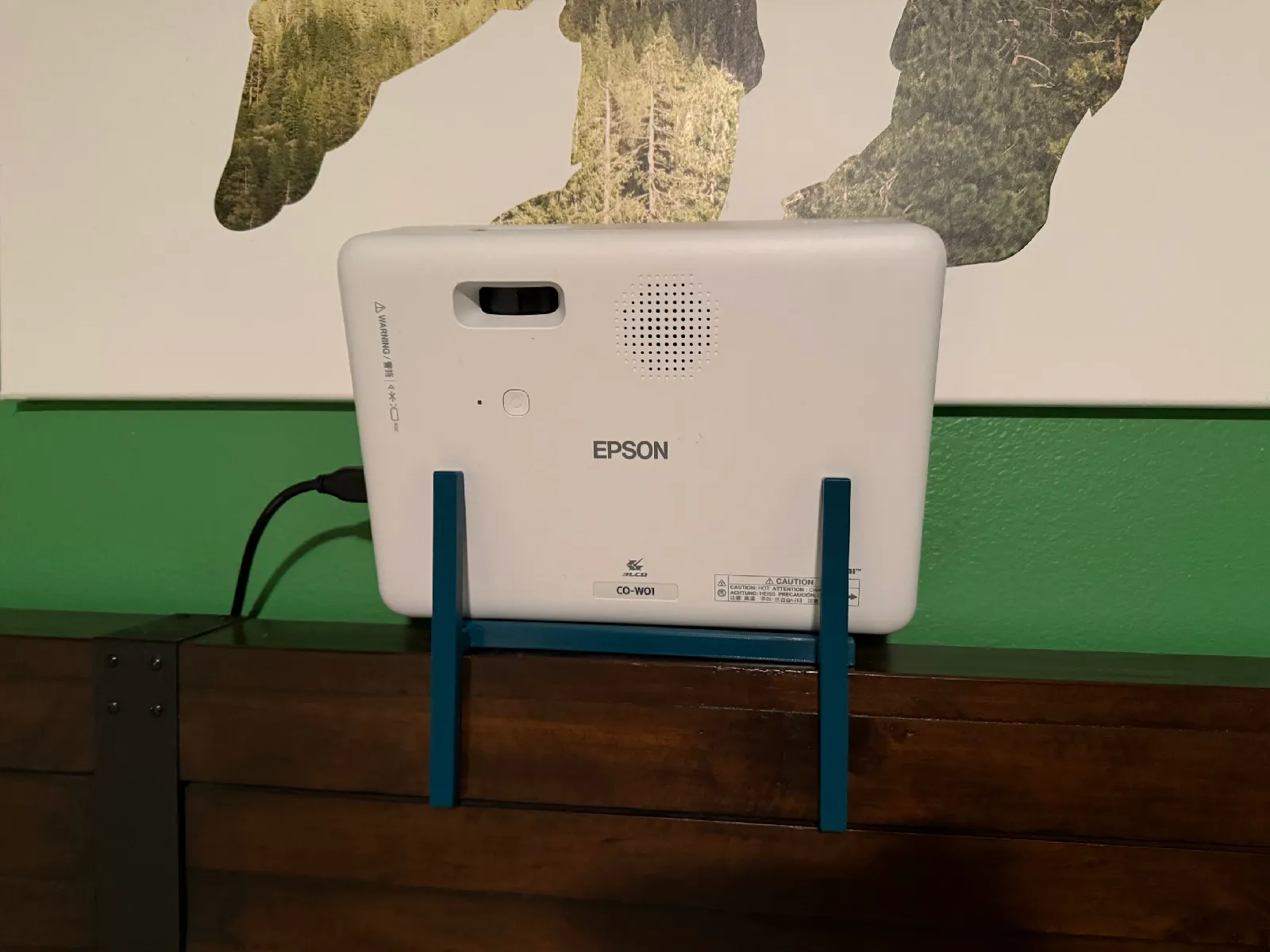 Beamer-Halterung für Bett-Kopfteil (Epson CO-W01)