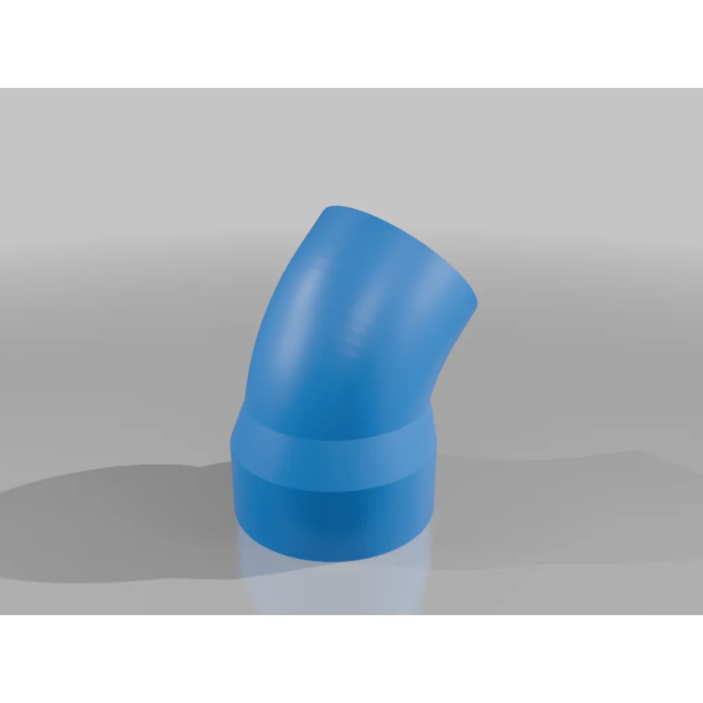 45° PVC-Bogen & Kabelführung für Wandmontage