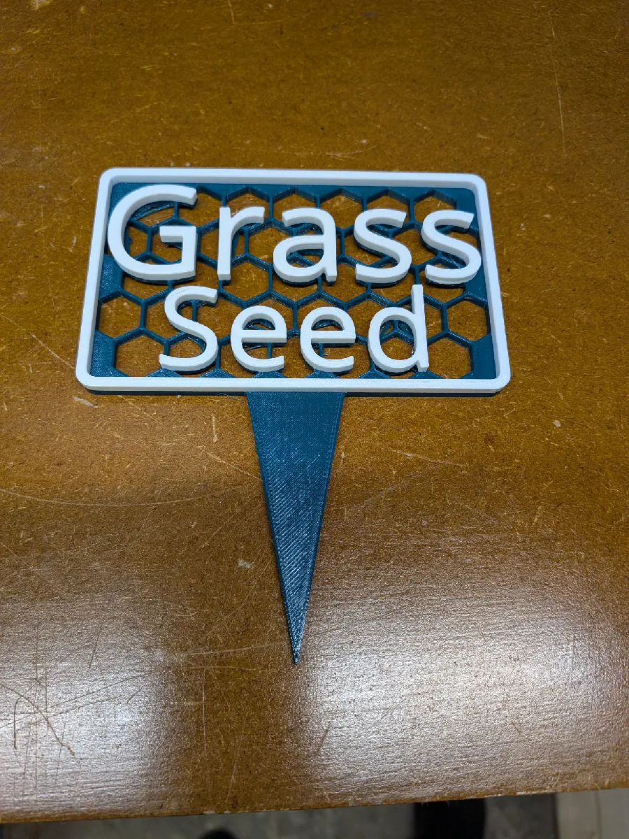 Grassamen-Schilder für den Garten
