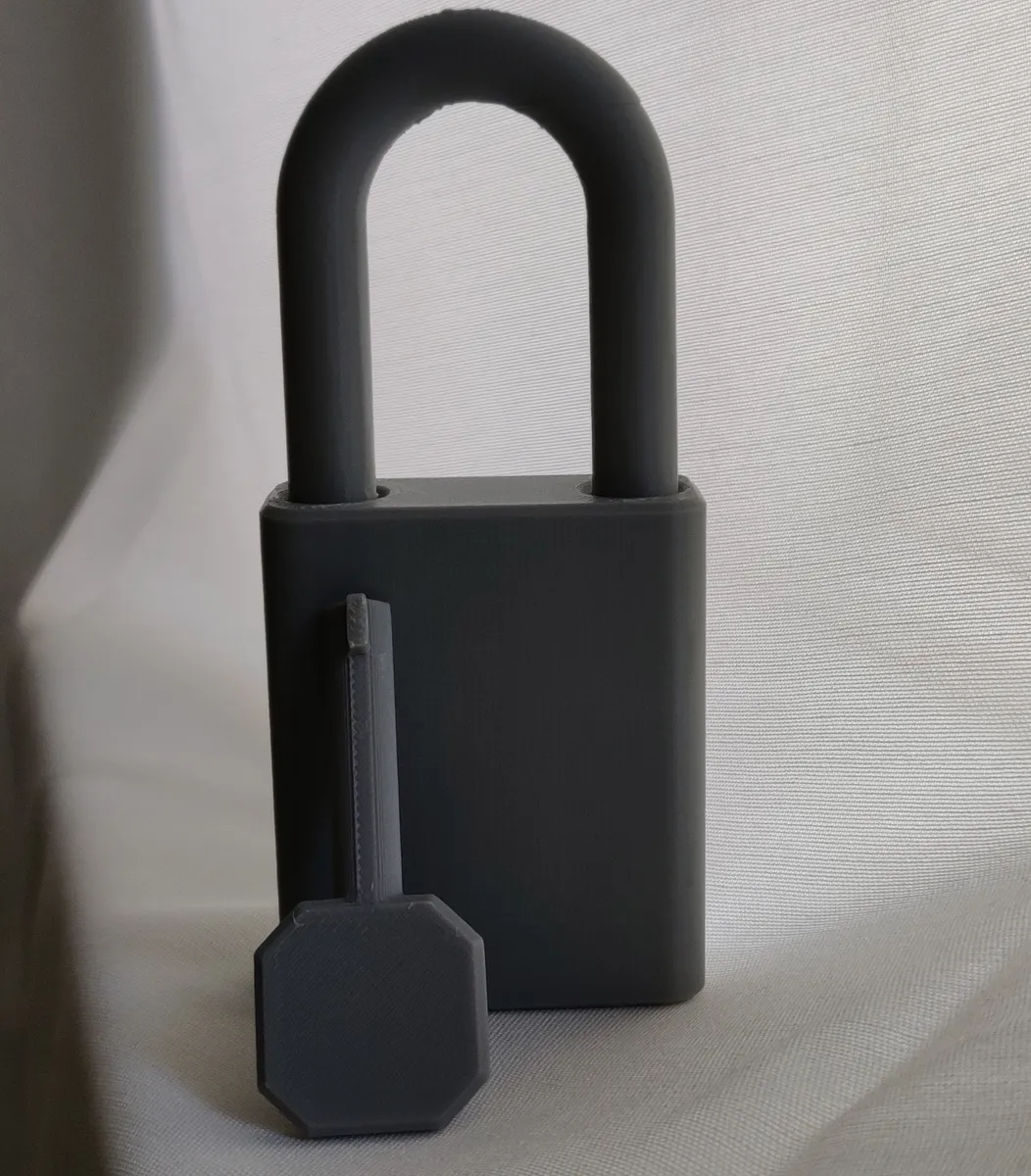 Funktionales Vorhängeschloss (Print-in-Place)
