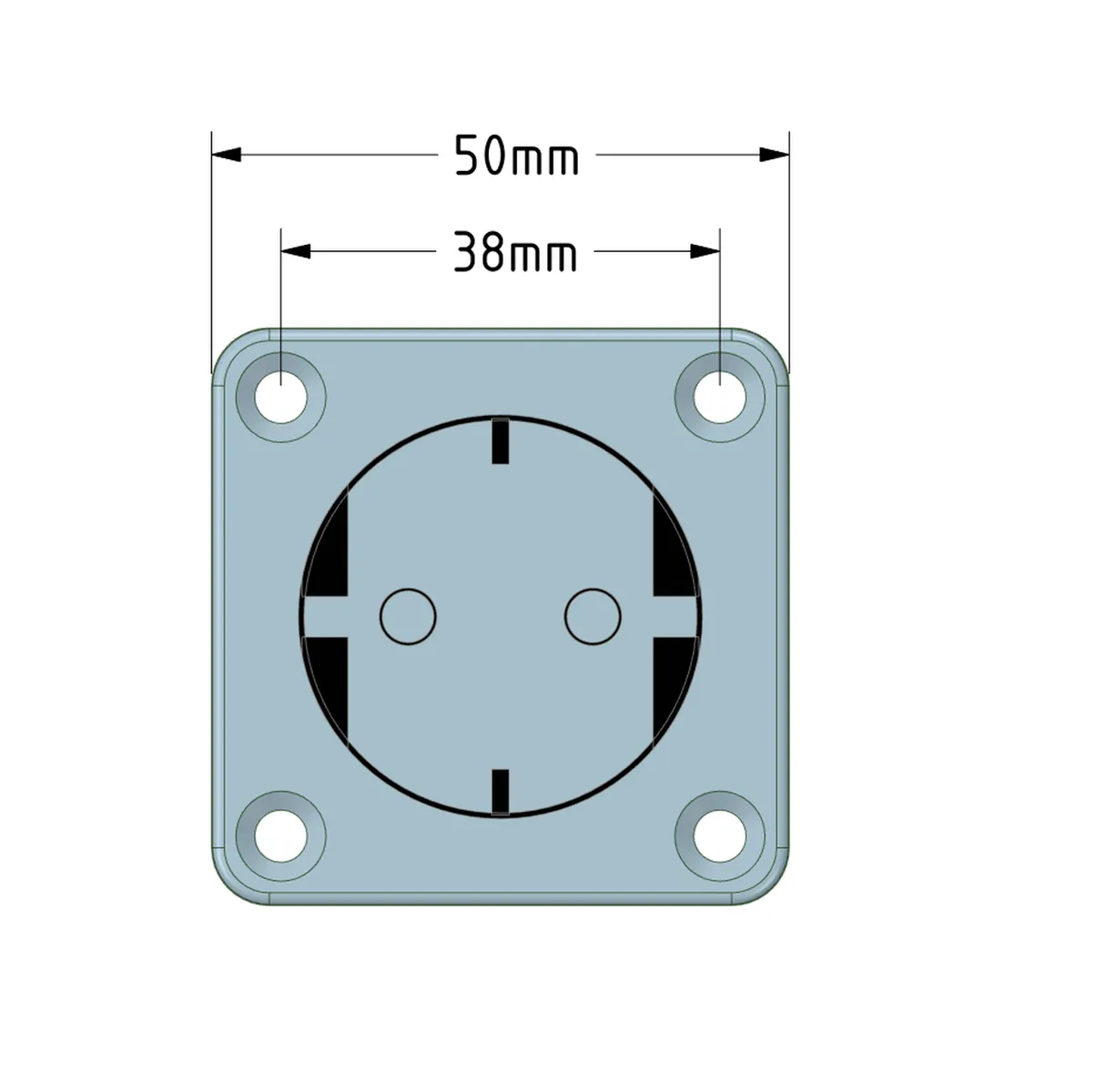 DIN-Schienen-Halterung für Schuko-Steckdosen (IP54) - image4 DIN-Schienen-Halterung für Schuko-Steckdosen (IP54) – Bild 4