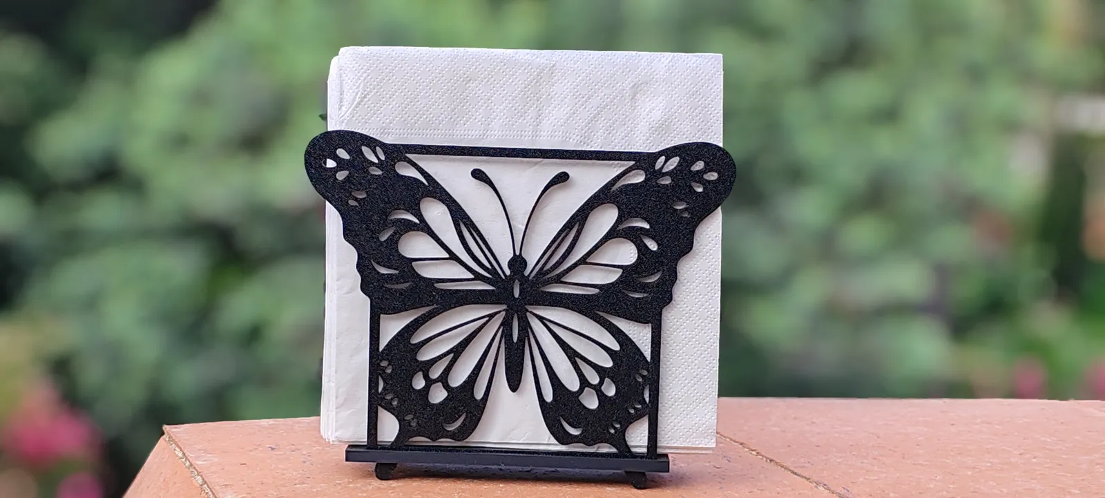 Eleganter Schmetterling-Serviettenhalter