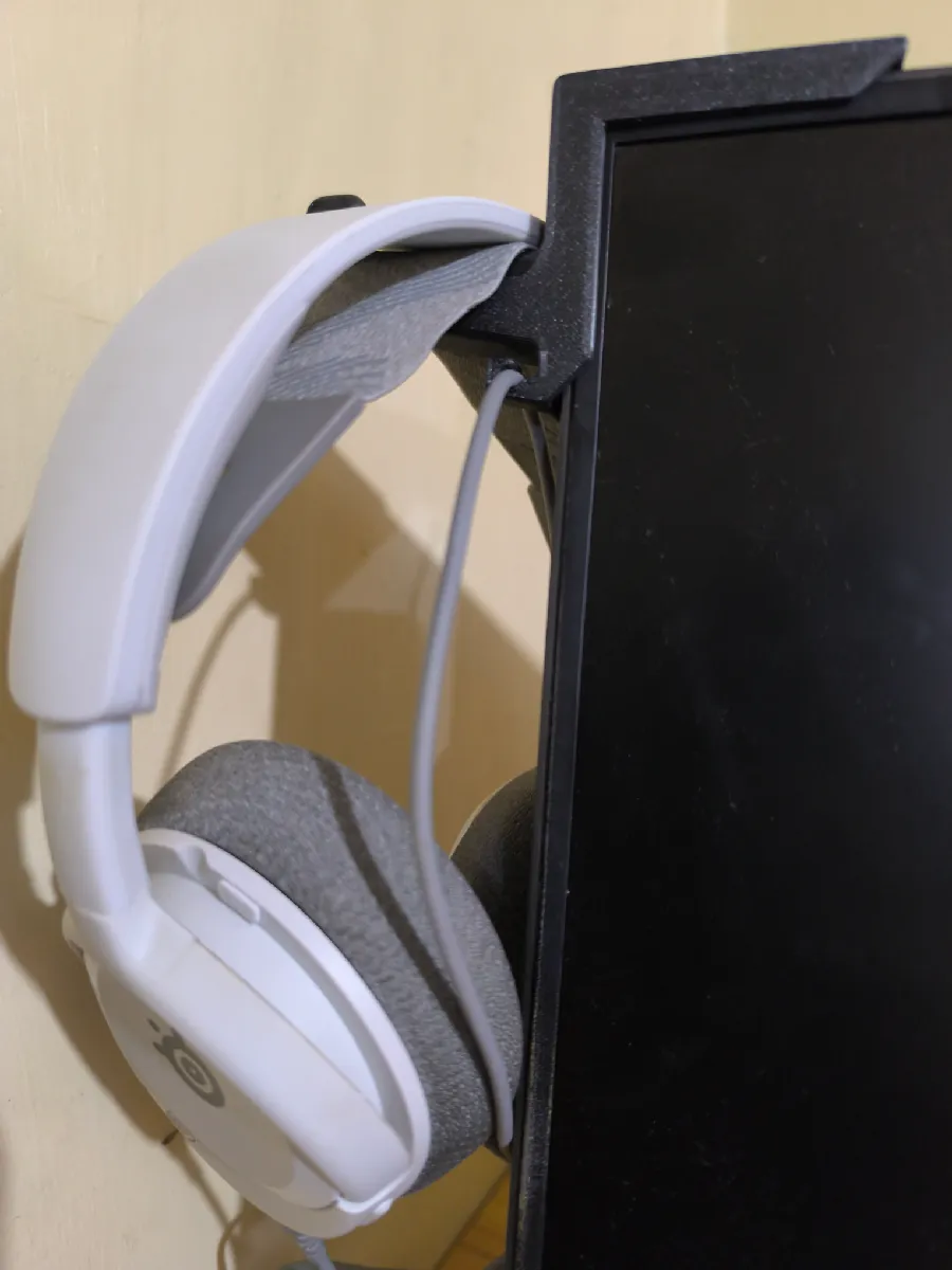 Minimalistischer Headset-Wandhalter für Monitore - image3 Minimalistischer Headset-Wandhalter für Monitore – Bild 3