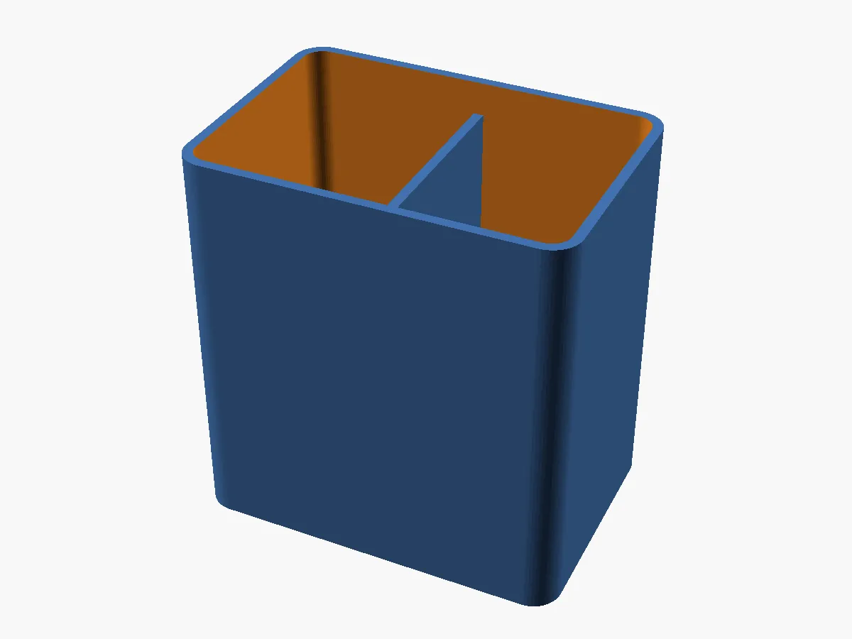 Schreibtisch-Stiftehalter mit Trennwand