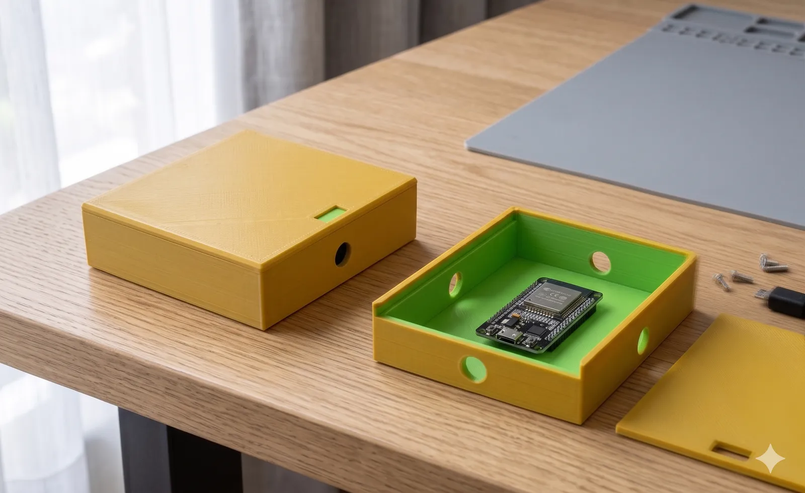 Parametrische Elektronikbox mit Schiebedeckel