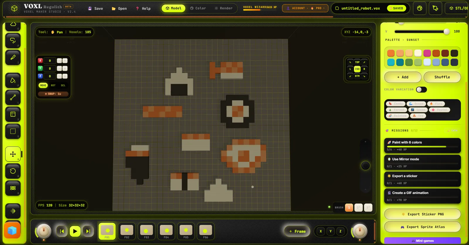 Kawaii Sushi-Set – Dekorative Pixel-Art Miniatur - image4 Kawaii Sushi-Set – Dekorative Pixel-Art Miniatur – Bild 9
