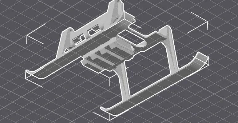 Landegestell mit Picatinny-Schiene für DJI Mini 4K