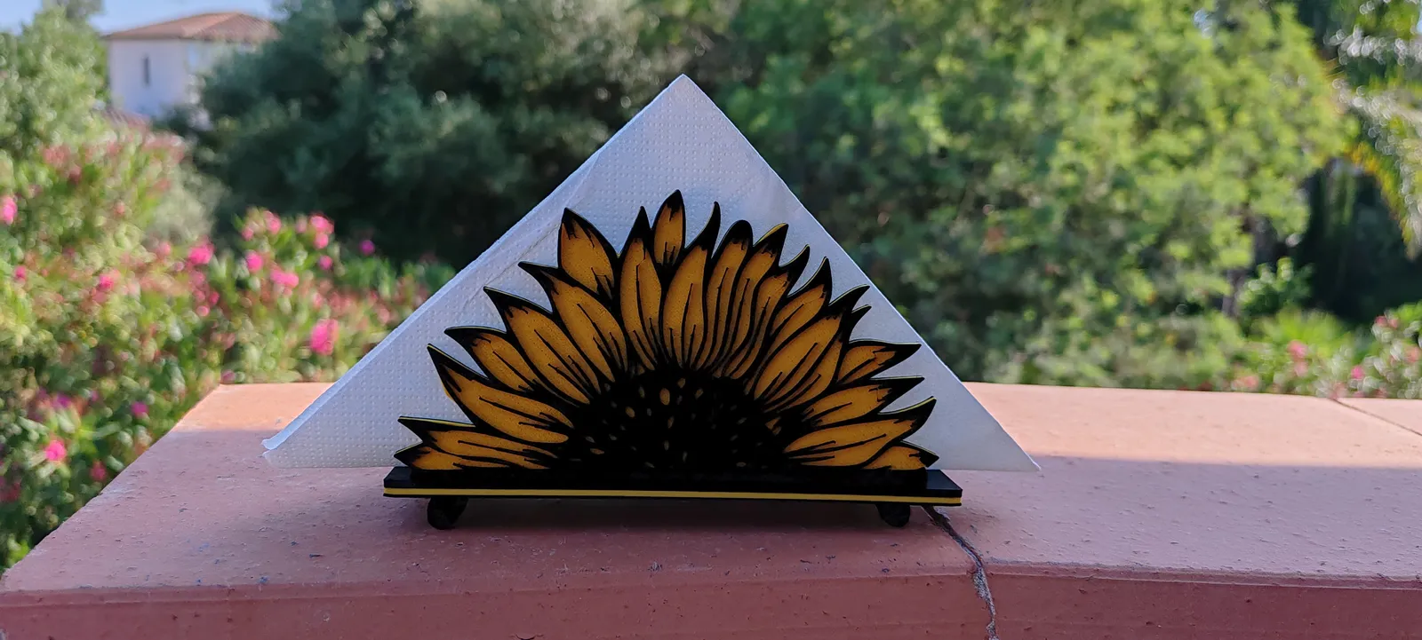 Sonnenblumen-Serviettenhalter (Dual-Color)