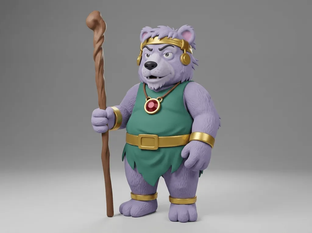 Cloud Bear Figur – Fantasy Miniatur für Sammler und Rollenspieler