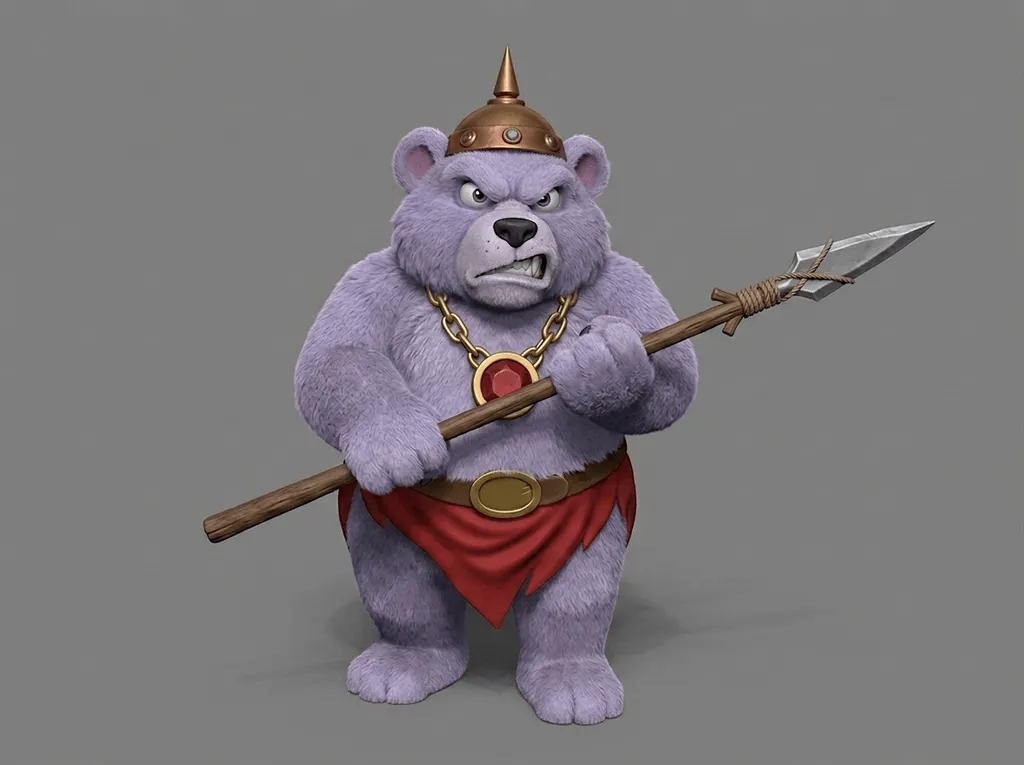 Cloud Bear Angry – Fantasy Miniatur für Sammler und Tabletop Fans