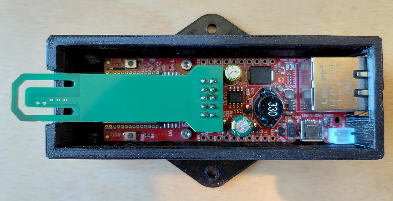 Olimex ESP32-PoE Gehäuse für SHT40 Temperatursensor - image4 Olimex ESP32-PoE Gehäuse für SHT40 Temperatursensor – Bild 4