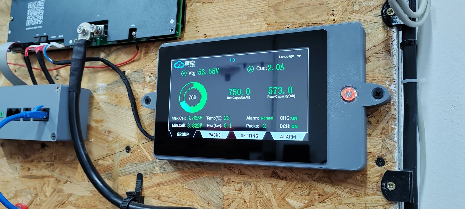 JK BMS Display Wandhalterung – Gehäuse für 4,3 und 7 Zoll Displays