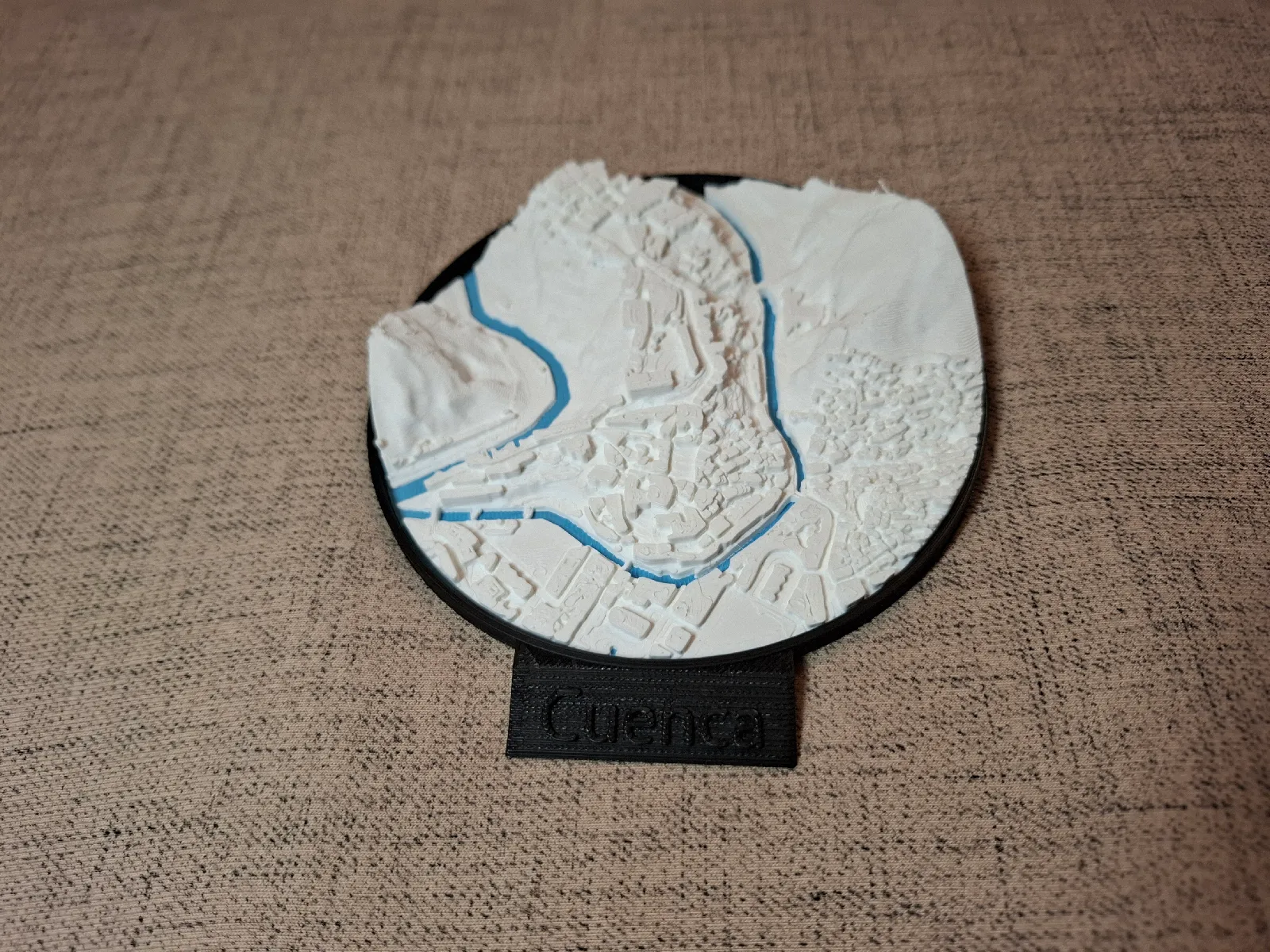 Topografische Karten Medaille – Landschaftsrelief als Dekoration