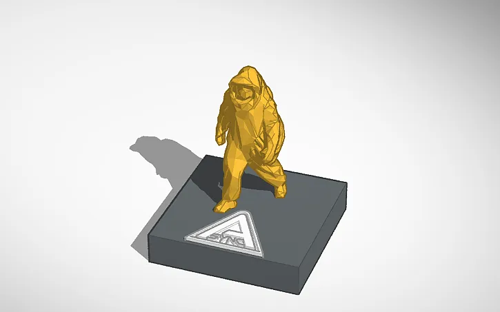 Low Poly Entdecker Figur – Sammlermodell im Sci-Fi Stil