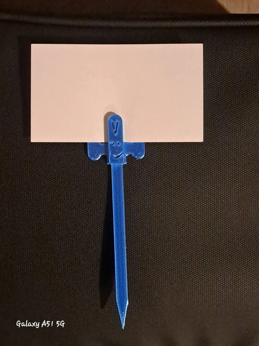 Pflanzenschild mit Kartenhalter für Garten und Kräuter