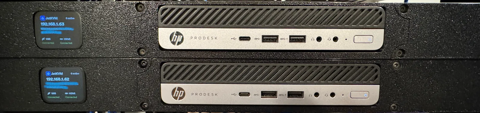 Rackmount Panel für Mini PC und KVM Projekte