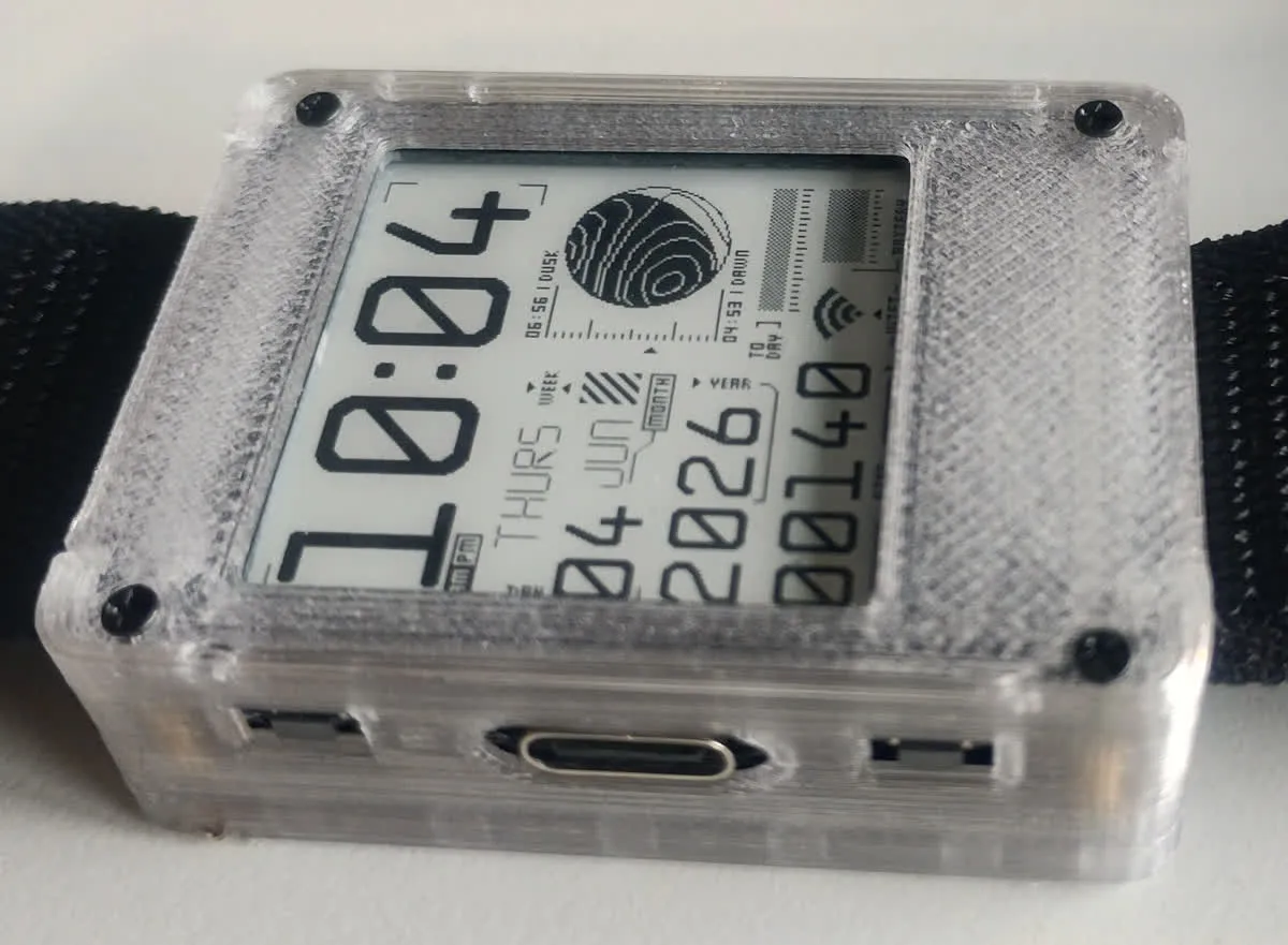 Smartwatch Gehäuse mit USB-C Aussparung