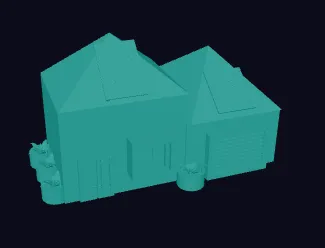 Miniatur Hausmodell für Schule und Modellbau