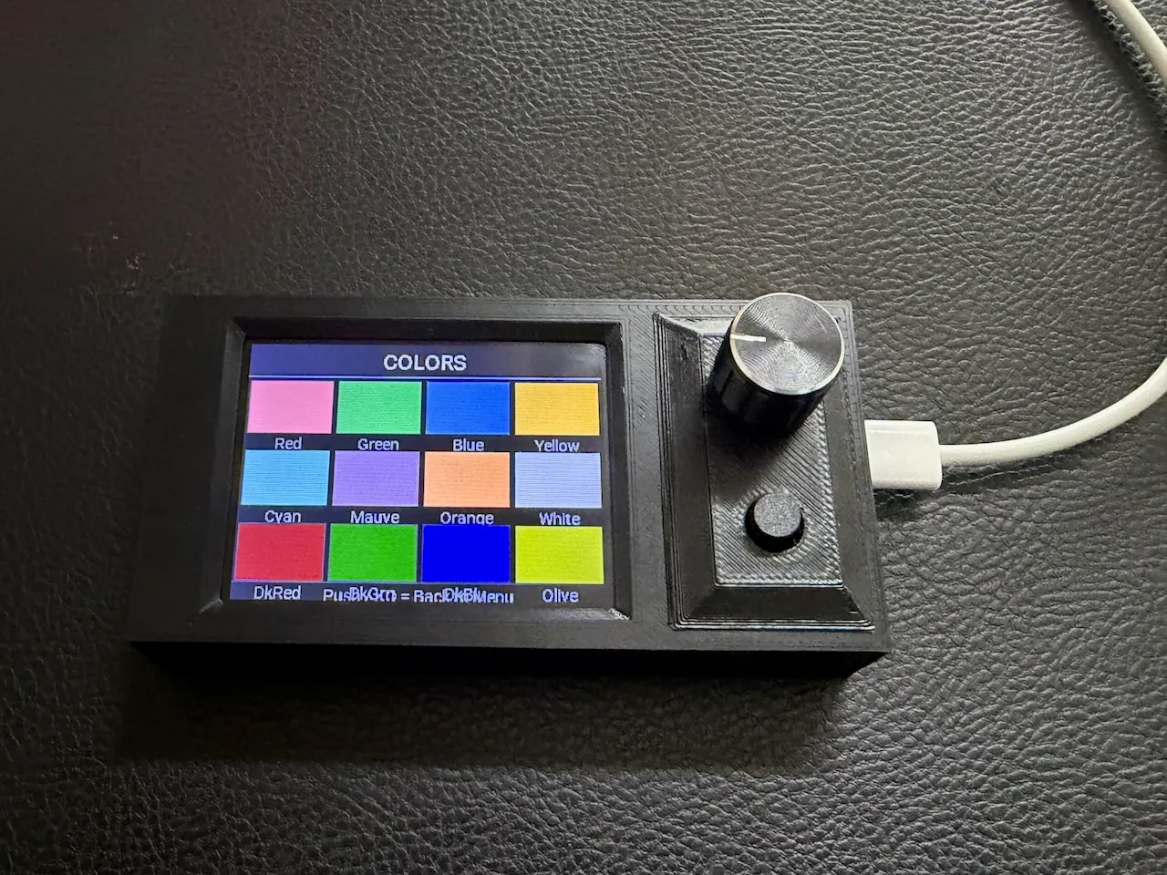 TFT Display Gehäuse mit Drehencoder Aufnahme
