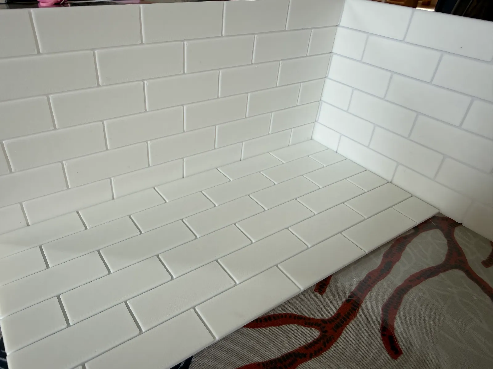 Miniatur Fliesenplatte für Diorama und Modellbau