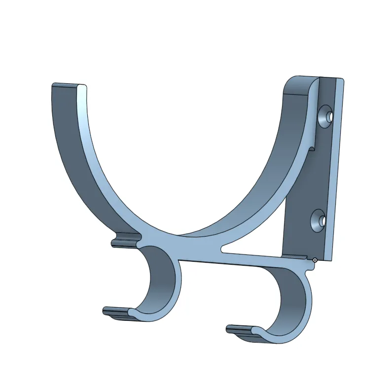 Wandhalter für SUP Pumpe mit Schlauchclip