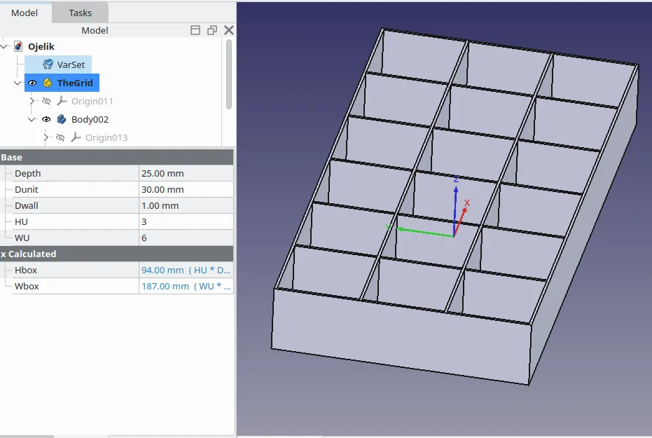 Parametrischer Organizer für Kosmetik und Kleinteile