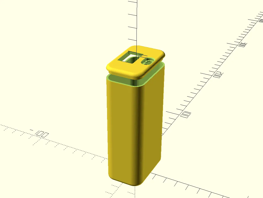 Parametrisches Elektronikgehäuse mit Anschlussöffnungen