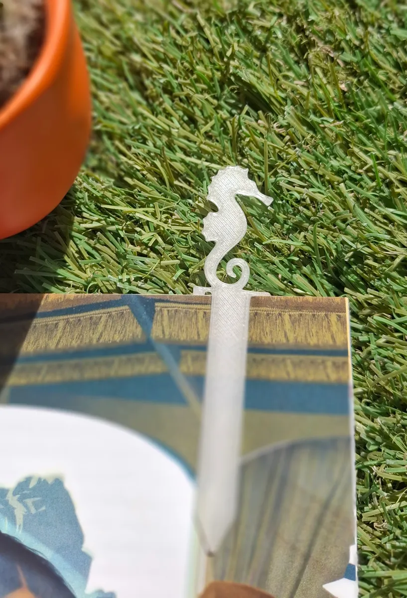 Seepferdchen Lesezeichen für Bücherfreunde