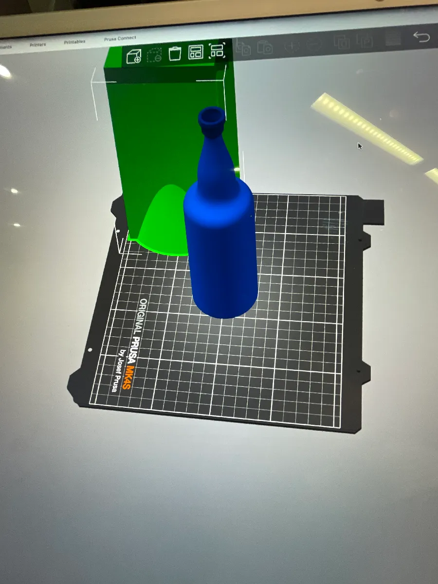 Dekorative Flasche für Präsentation und Modelle