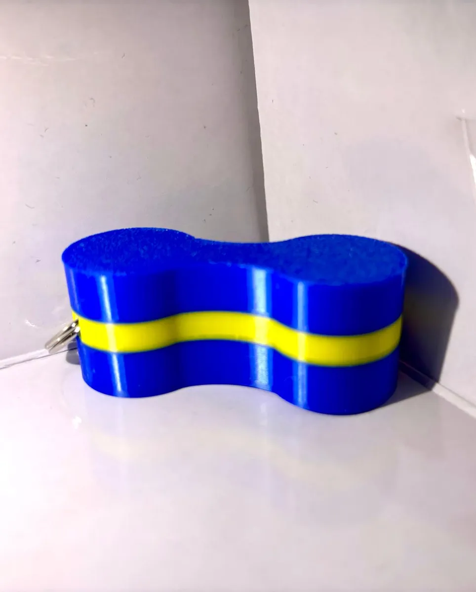 Individuelle Pullbuoy-Schwimmhilfe mit Schlüsselring
