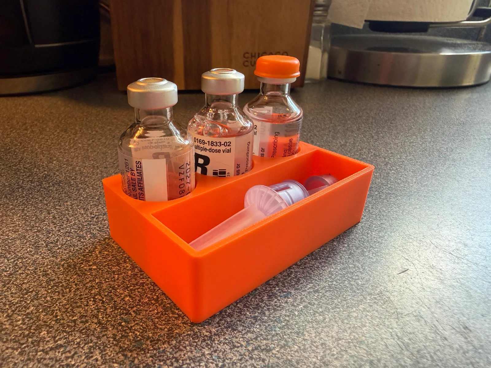 Insulin-Caddy für Kühlschrank-Organisation