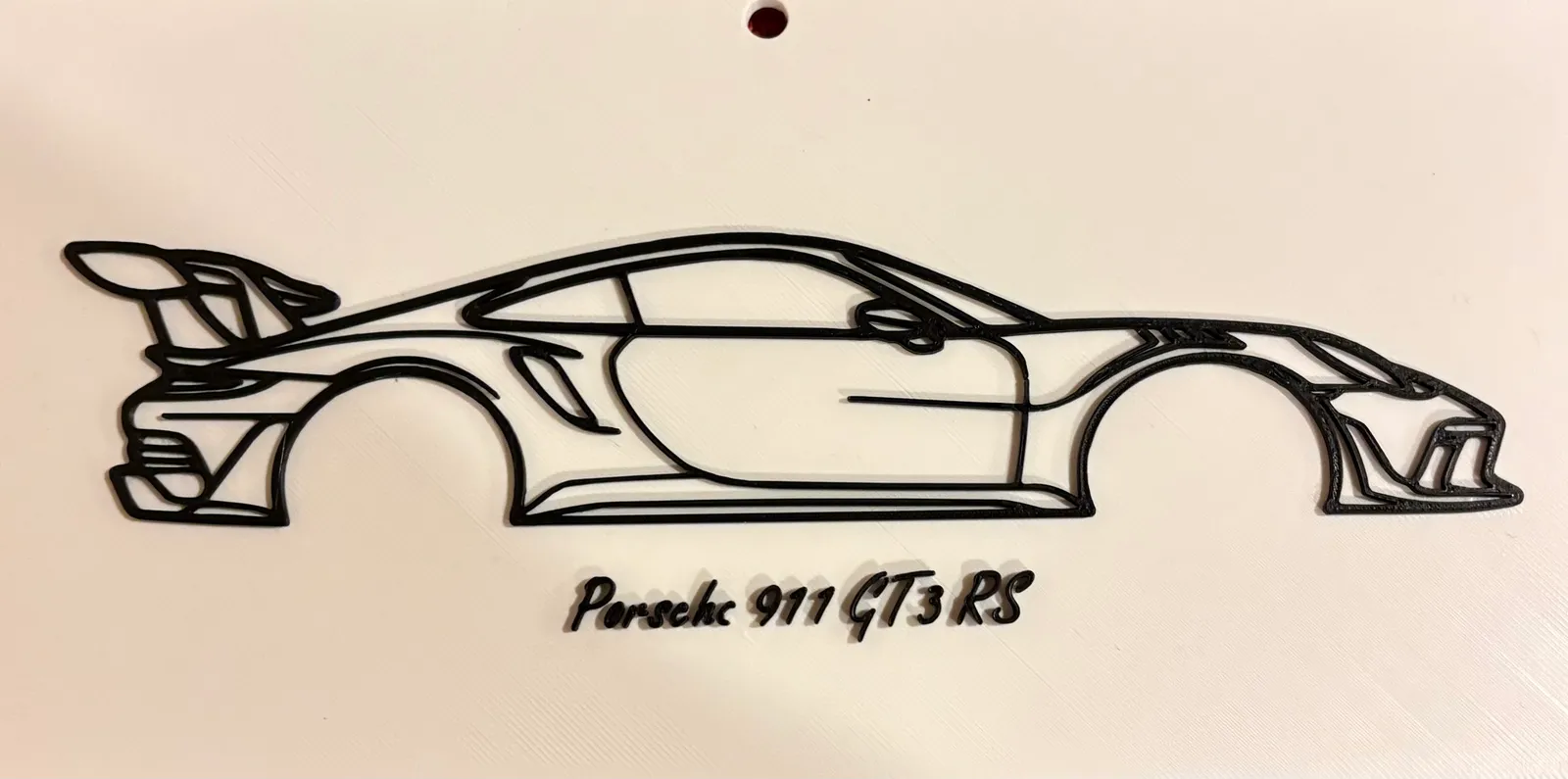 Porsche 911 GT3 RS Silhouette Wandkunst