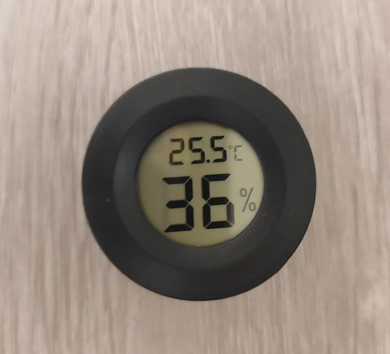 Halterung für rundes Mini-Thermometer & Hygrometer