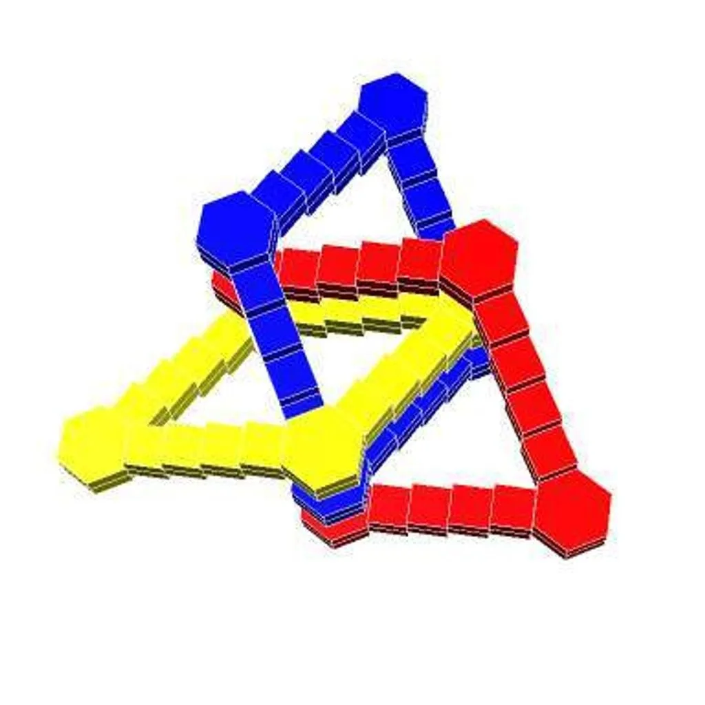 Trefoil Verbindungsstruktur als Geometrie Kunst