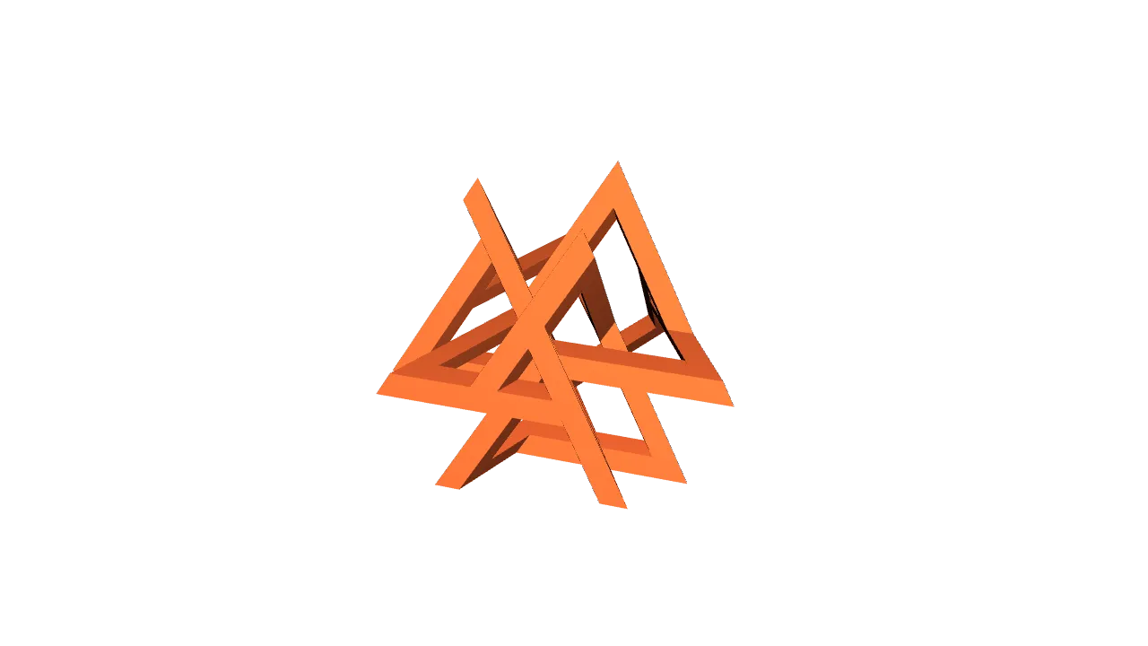 Tetraedrisches Knotenobjekt für Mathematik und Kunst - image2 Tetraedrisches Knotenobjekt für Mathematik und Kunst – Bild 2