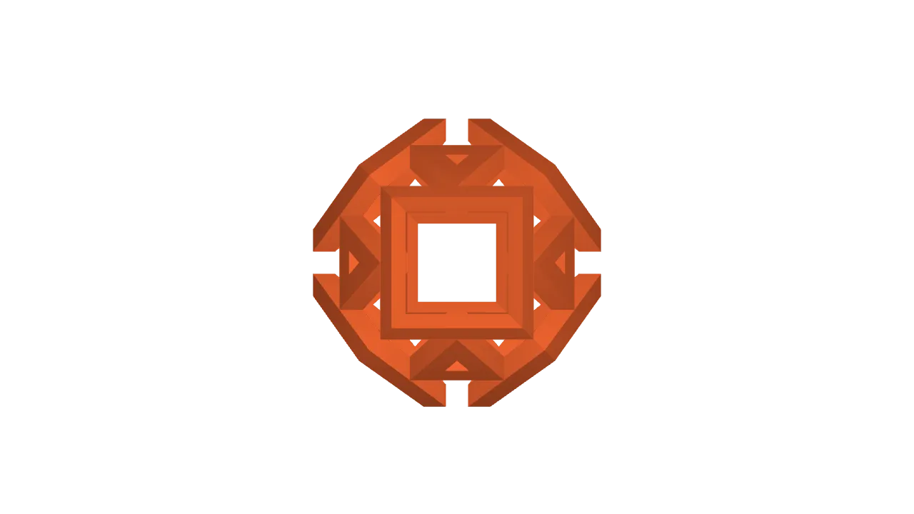 Kuboktaeder Geometrieobjekt für Bildung und Design