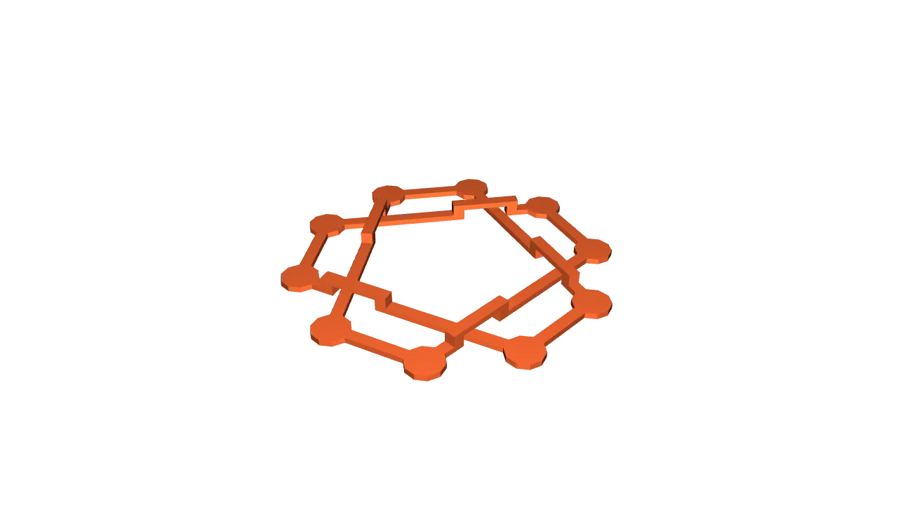 Cinquefoil Knoten als Geometrische Skulptur - image2 Cinquefoil Knoten als Geometrische Skulptur – Bild 2