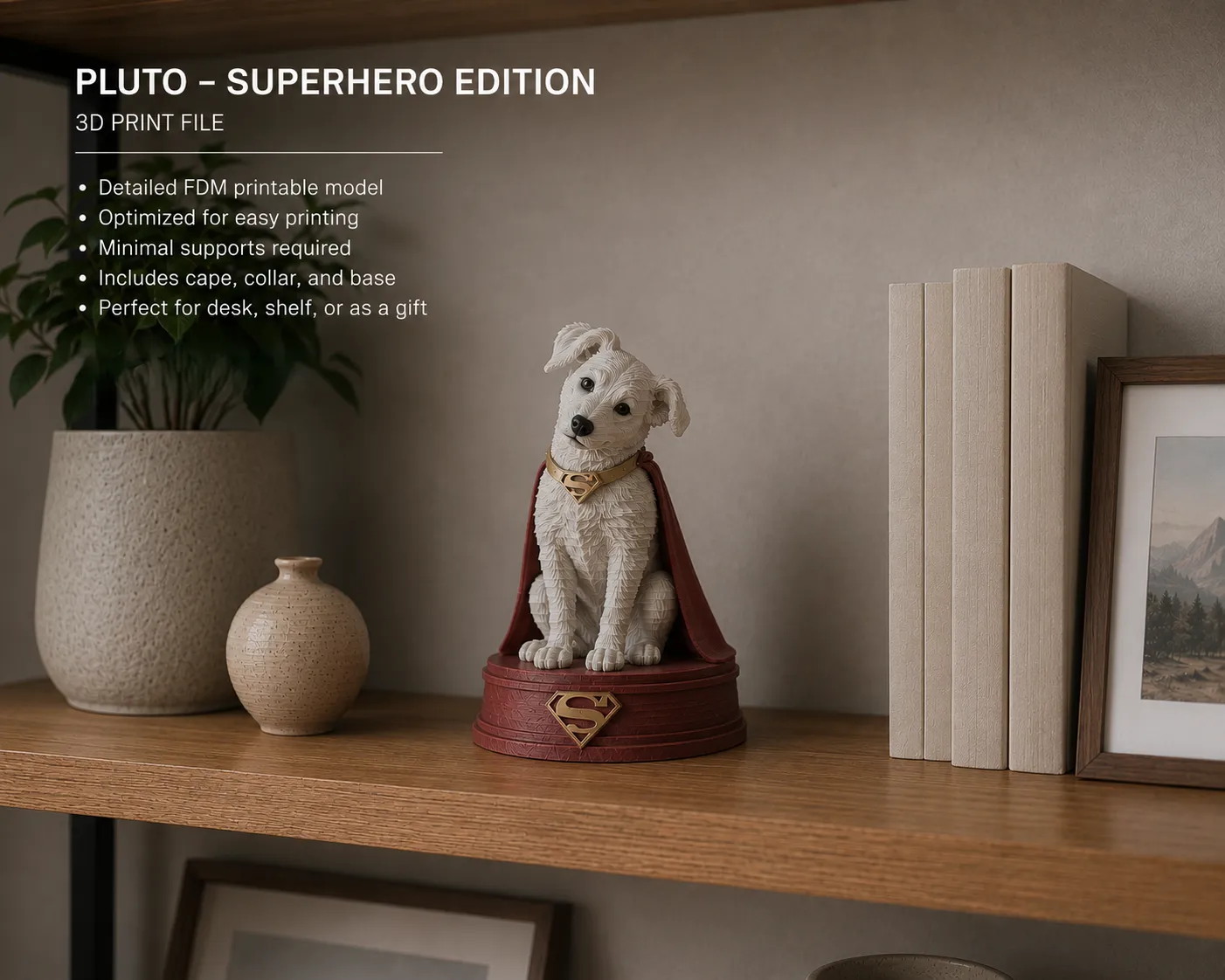 Superhelden Hund Figur