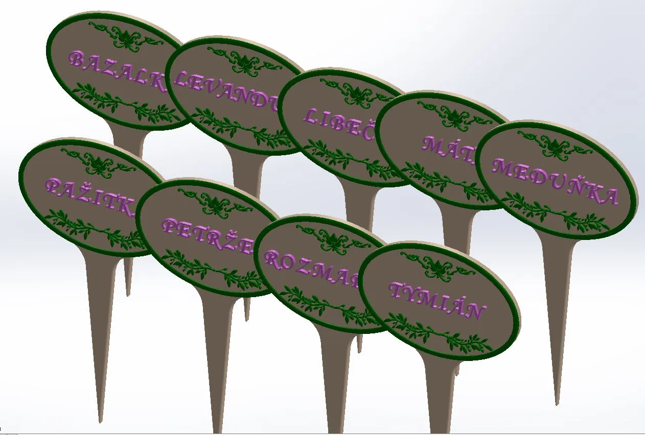 Kräuterstecker für Garten und Hochbeet