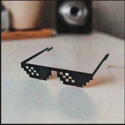 Pixel Sonnenbrille für Kostüm und Dekoration - image4 Pixel Sonnenbrille für Kostüm und Dekoration – Bild 4