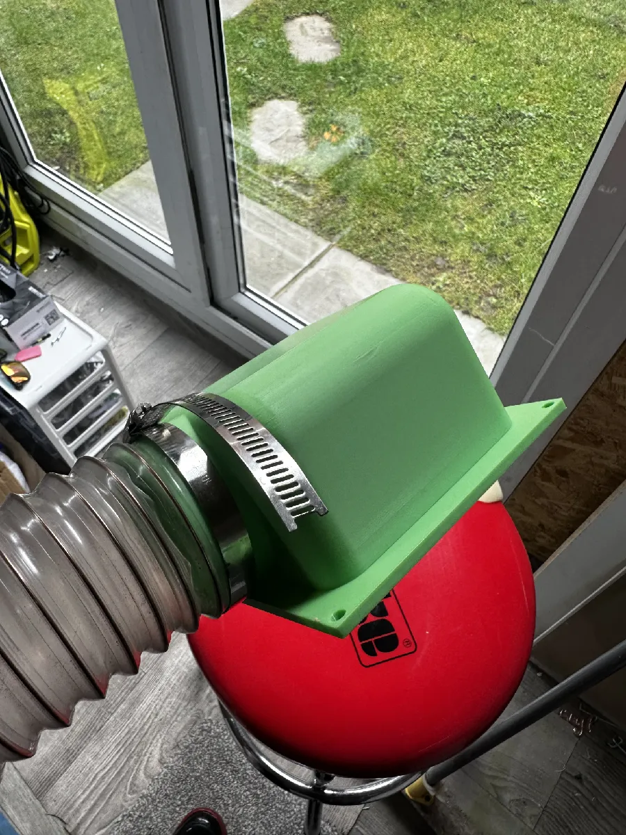 90 Grad Abluft Adapter für Werkstattanlagen