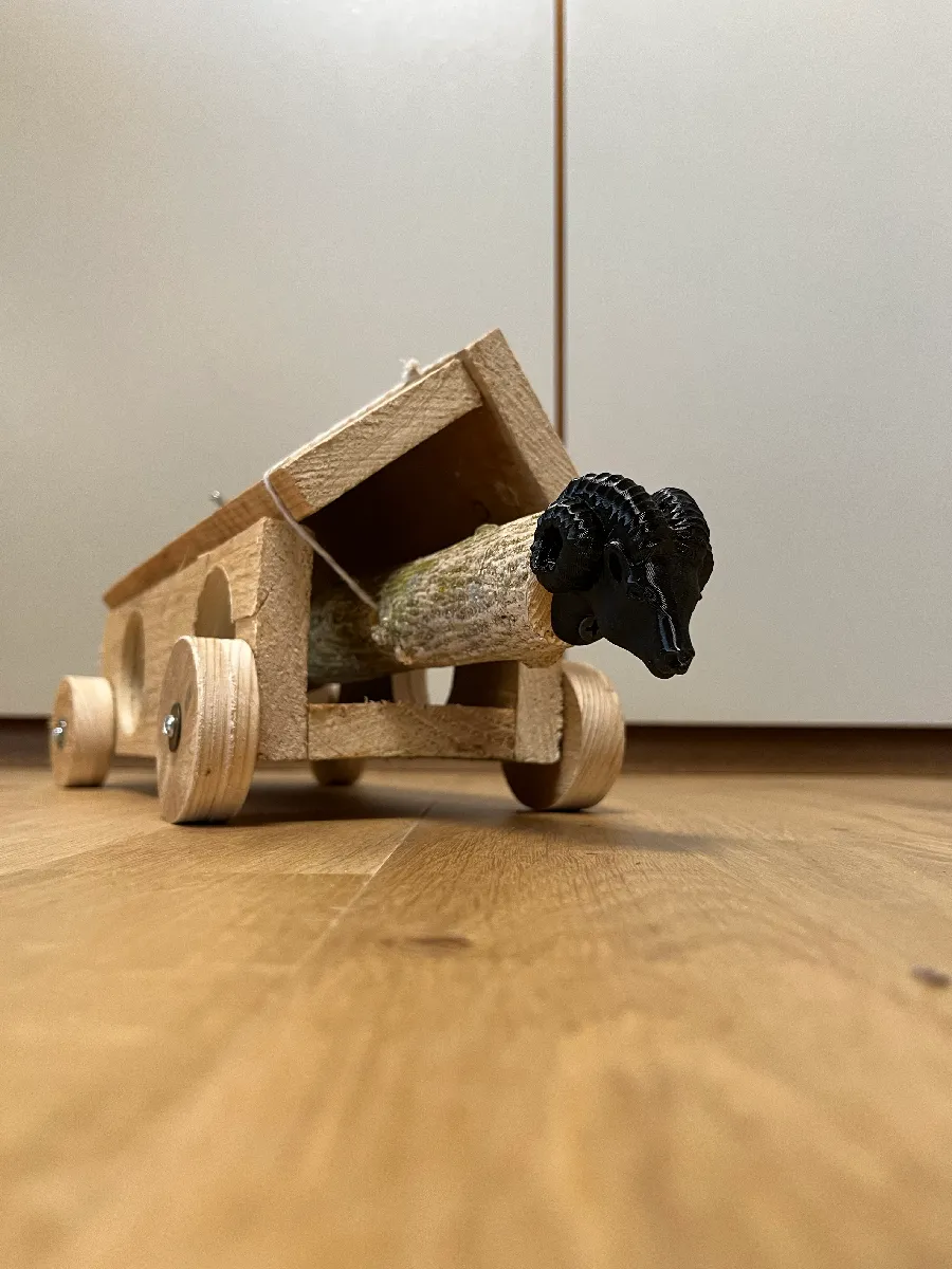 Widderkopf Dekoration für Modellbau und Kreativprojekte