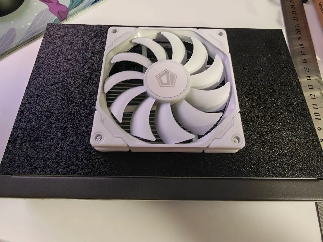 Lüfterabdeckung für Netzwerktechnik