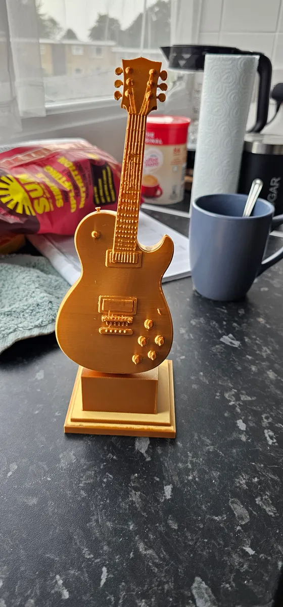 Gitarren Trophäe und Auszeichnung