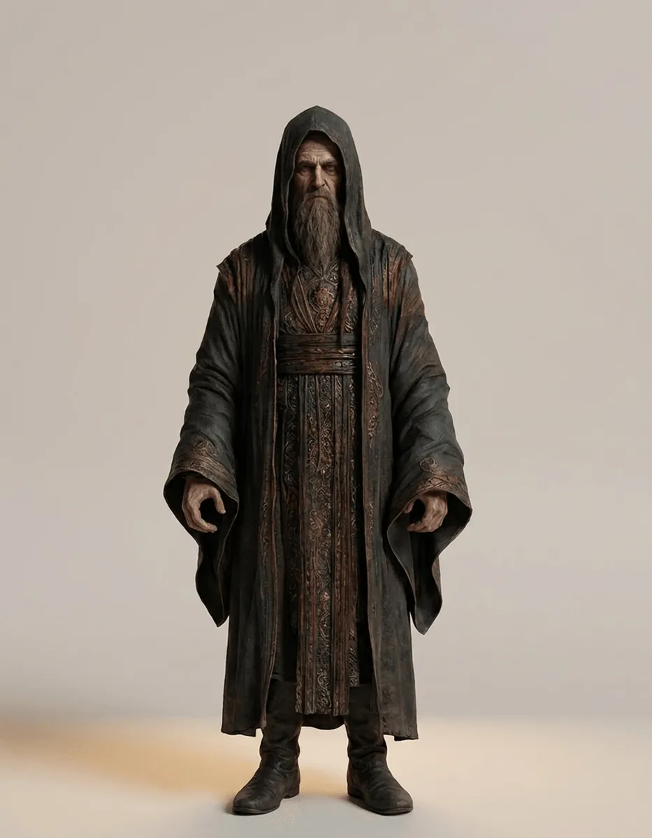 Mittelalterliche Magierfigur