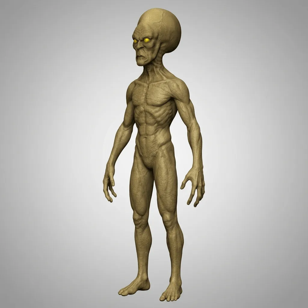 Science Fiction Alien Figur