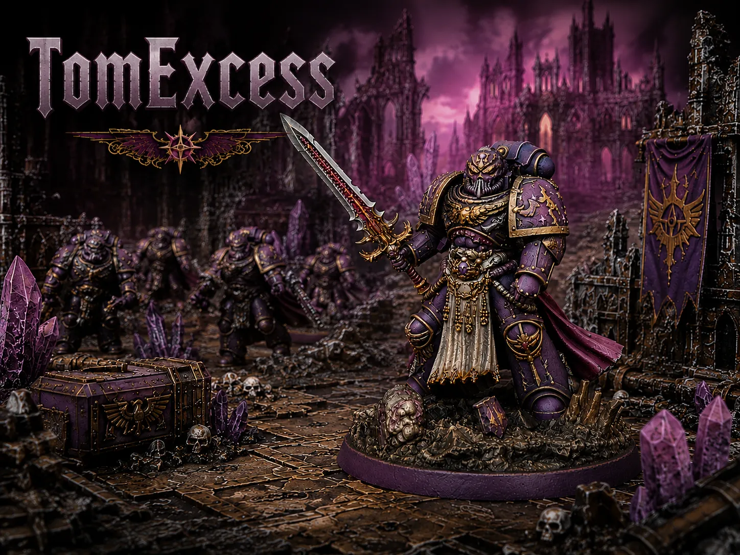 Fantasy Sammlerfigur Kristall Champion