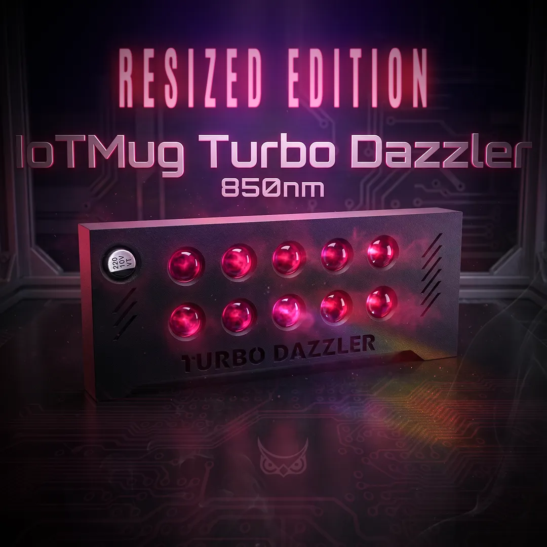 IoTMug Turbo Dazzler 850nm Case - Resized Edition